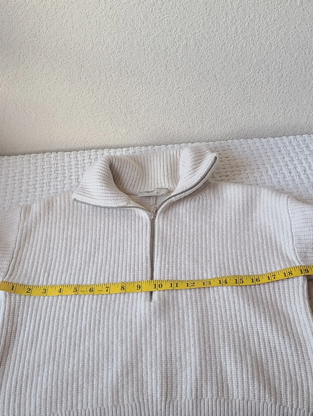 Everlane Cream Half-Zip Turtleneck Sweater - Picture 4 of 7